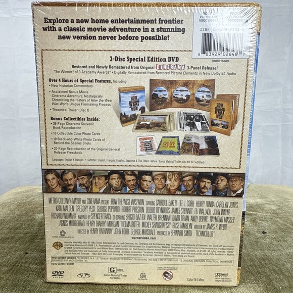 How the West Was Won (DVD, 2008, 3-Disc Set, Ultimate Collectors Edition) - Picture 2 of 3